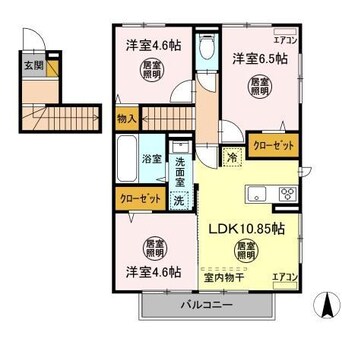 間取図 Abreast-TⅡアブレストーTⅡ