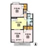 ファミールタヤマA 3DKの間取り