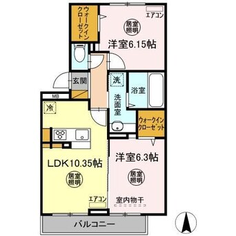 間取図 エオス仲久保B