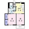 アイリス 2DKの間取り