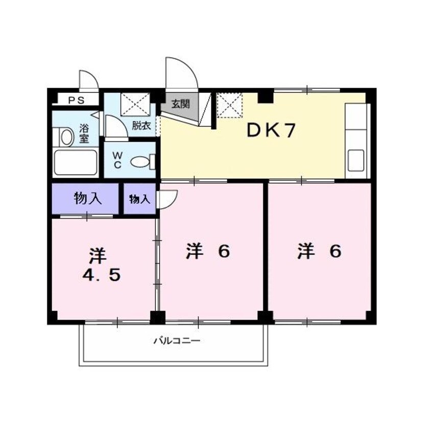 間取図 セントラルハイツＡ