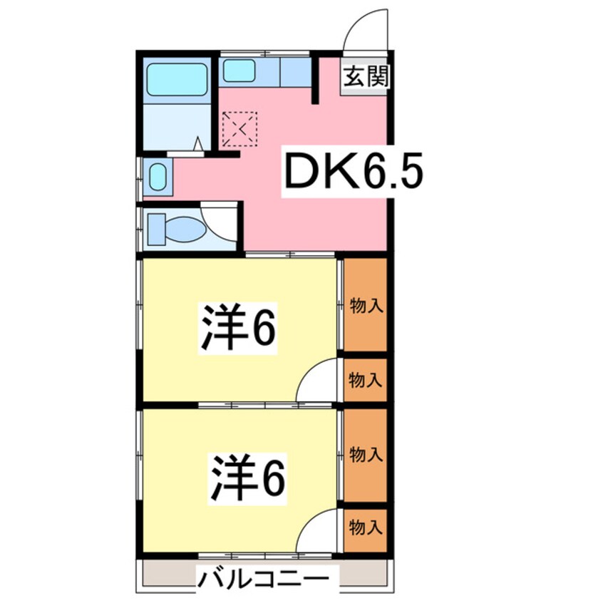 間取図 コーポシムラ