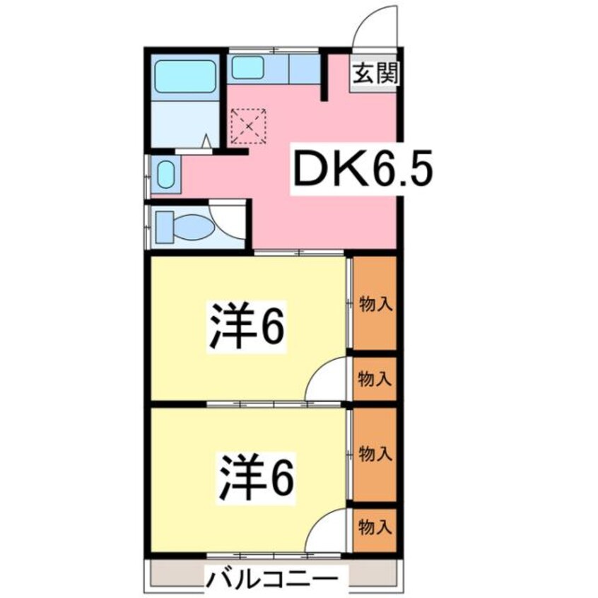 間取図 コーポシムラ