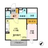 内房線/五井駅 徒歩18分 2階 築7年 1LDKの間取り
