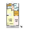 シティレグルス 1LDKの間取り