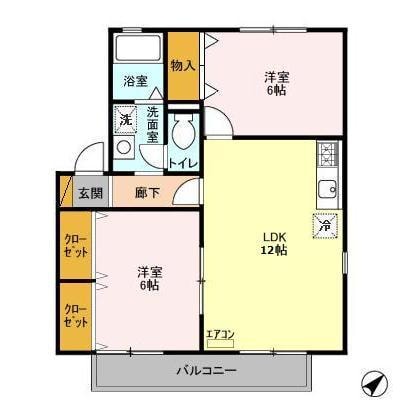 間取り図 ロイヤルスクエアB
