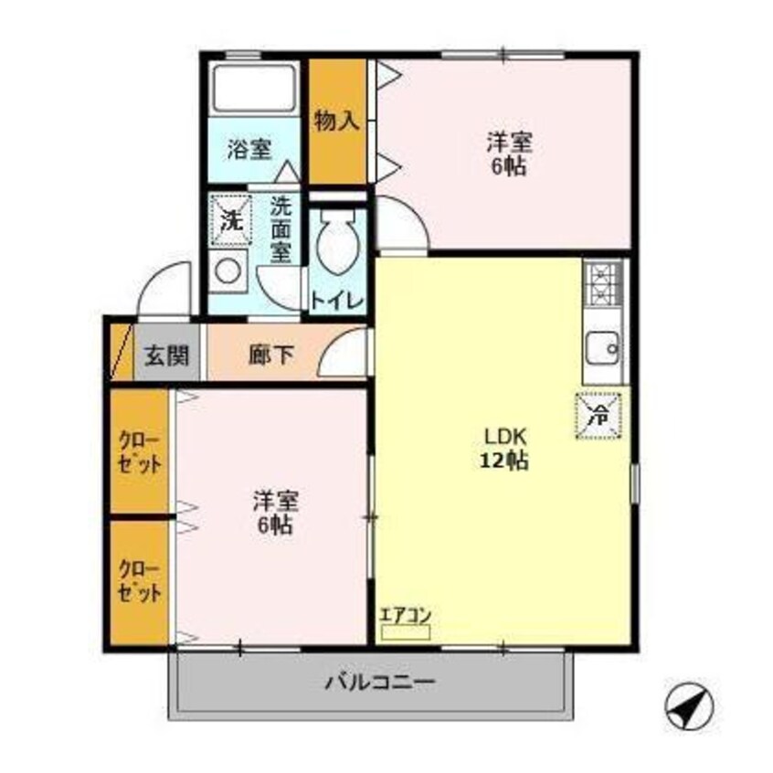 間取図 ロイヤルスクエアB