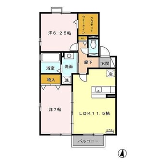 間取図 カンパーニュA