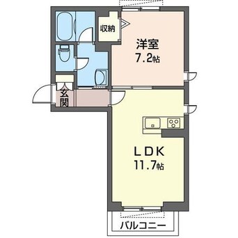 間取図 内房線/八幡宿駅 徒歩18分 3階 築2年