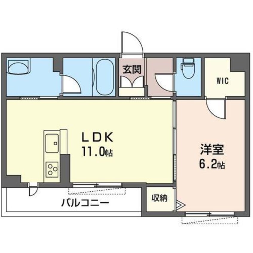 間取図 内房線/八幡宿駅 徒歩18分 3階 築2年