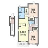 アクアリードＡ 2LDKの間取り