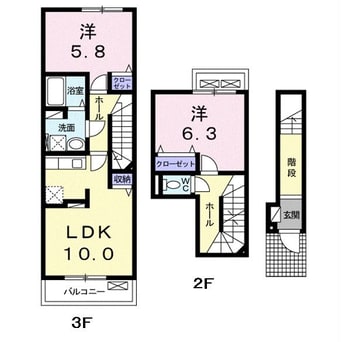 間取図 サニーハイツ大森台B