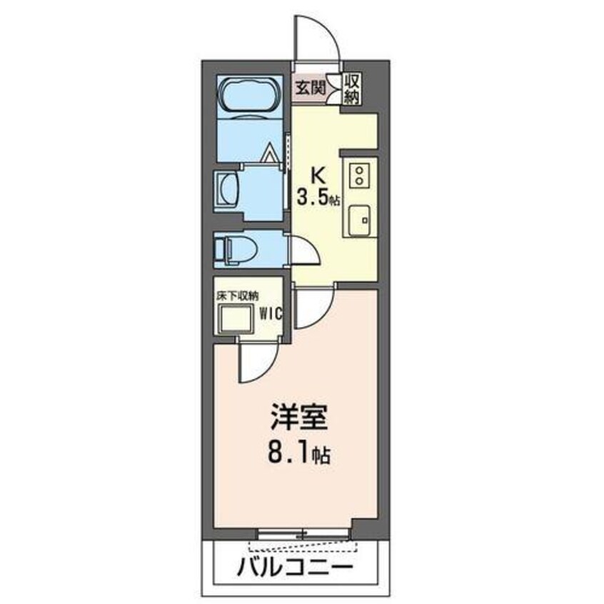 間取図 内房線/五井駅 徒歩8分 1階 築2年