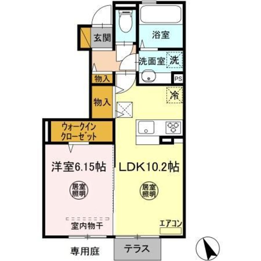 間取図 内房線/五井駅 徒歩14分 1階 築6年