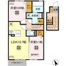 ディアコート五井 2LDKの間取り