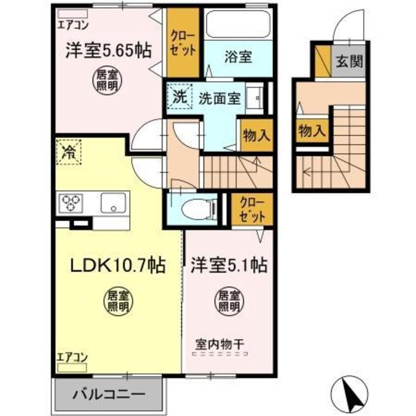 間取図 ディアコート五井