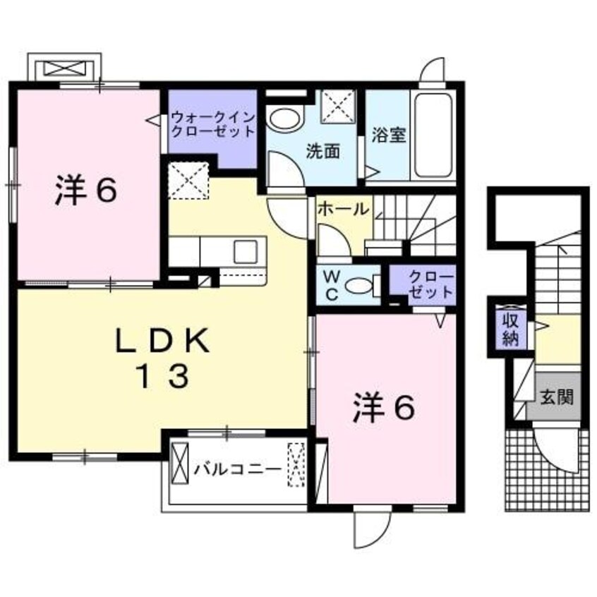 間取図 小湊鉄道/海士有木駅 徒歩24分 2階 築2年