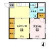 ＫＳコータス 1LDKの間取り