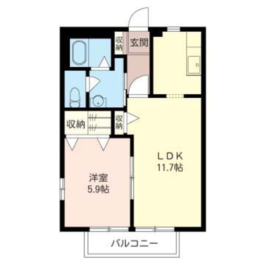 間取図 内房線/八幡宿駅 徒歩15分 2階 築22年