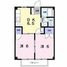 ラメール65 2DKの間取り
