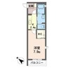 内房線/五井駅 徒歩10分 1階 築16年 1Kの間取り