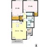 バーディコート 2DKの間取り