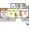 内房線/五井駅 徒歩20分 3階 1年未満 2LDKの間取り