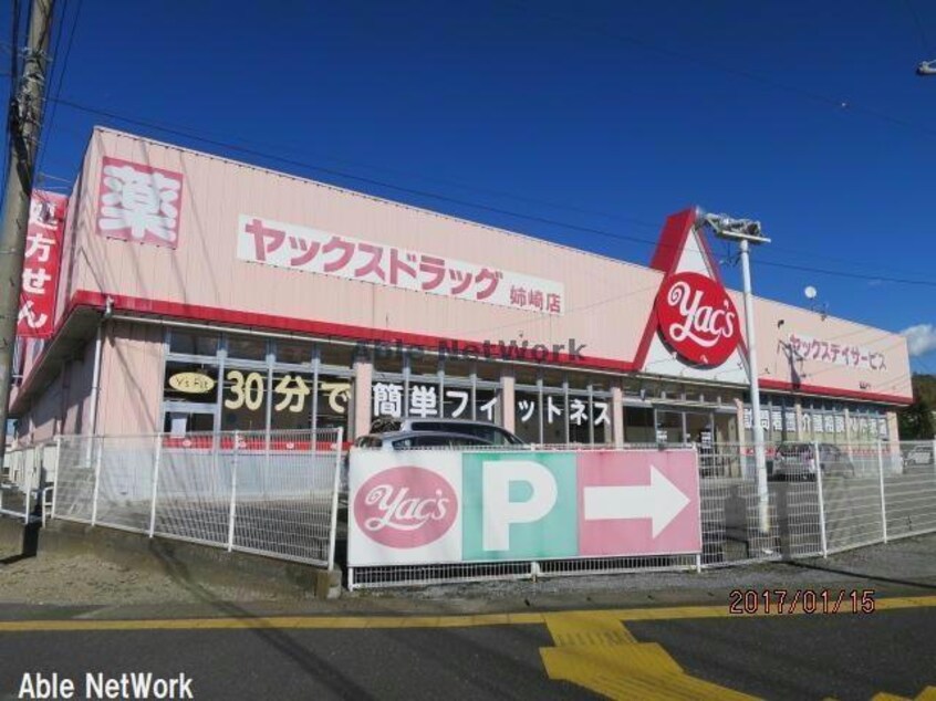 ヤックスドラッグ姉崎店(ドラッグストア)まで1216m メゾンドゥイエット