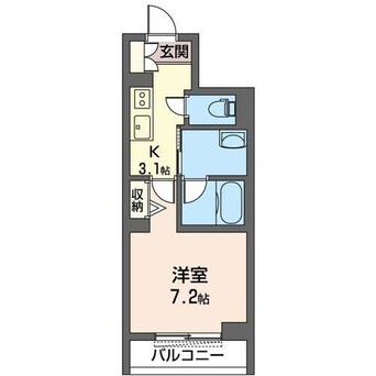 間取図 内房線/五井駅 徒歩2分 3階 築1年