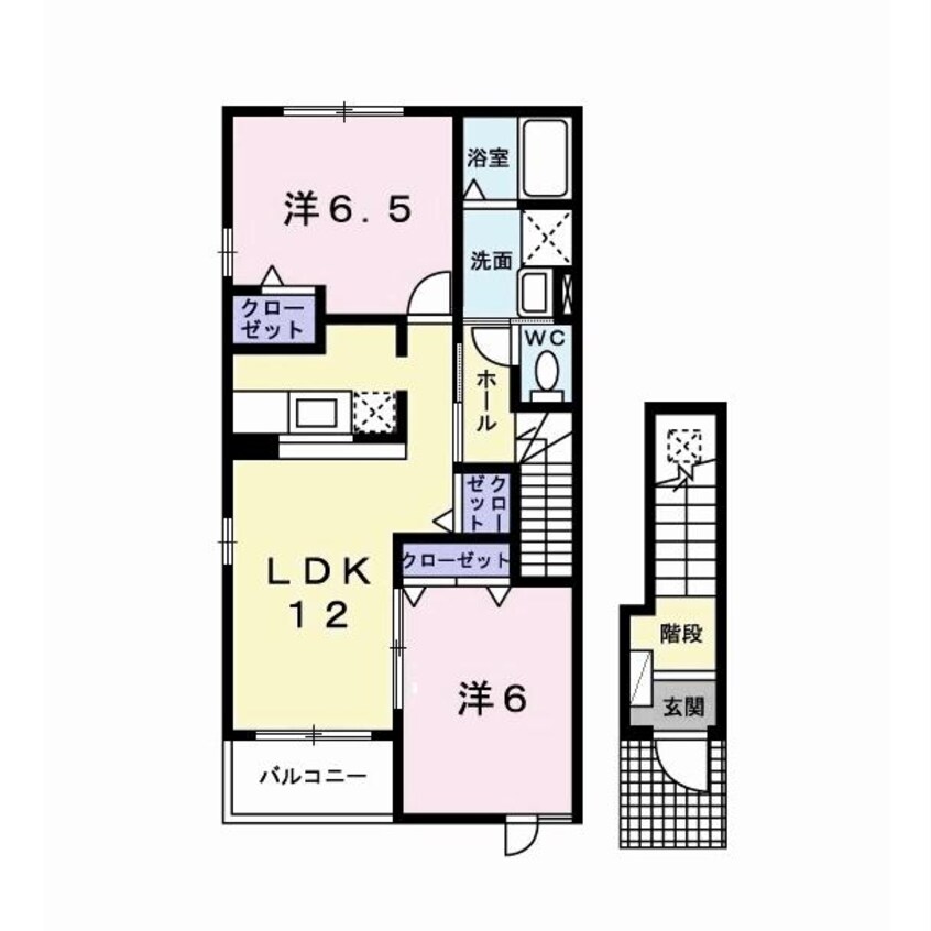 間取図 ネオコートⅠ（松ヶ島）