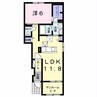 内房線/五井駅 徒歩12分 1階 築7年 1LDKの間取り