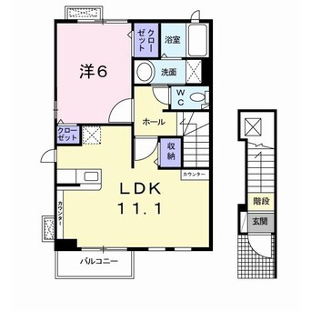 間取図 内房線/五井駅 徒歩24分 2階 築16年