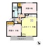 ファーストエアフォルクⅢ 2LDKの間取り