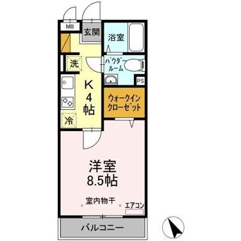間取図 内房線/八幡宿駅 徒歩4分 2階 築17年