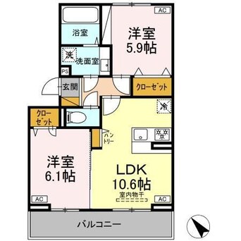 間取図 プランドール(五所)