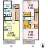 内房線/五井駅 徒歩23分 1階 築4年 2LDKの間取り