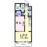 内房線/五井駅 バス:5分:停歩4分 2階 1年未満 1LDKの間取り