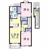 マーベラスヴィラⅡ 2LDKの間取り