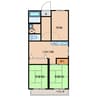 カステル辰巳台 3LDKの間取り
