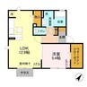 ハイツ西五所 1LDKの間取り