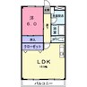 サンパレスおゆみ野 1LDKの間取り