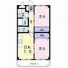サンパレスおゆみ野 2DKの間取り