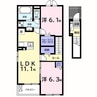 内房線/姉ケ崎駅 バス:7分:停歩2分 2階 1年未満 2LDKの間取り