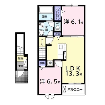 間取図 ベリッシモソーレ