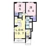 アネックス 2LDKの間取り