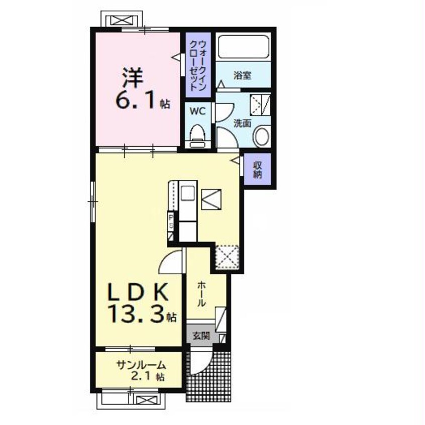 間取図 プランドールA（君塚）