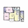 Palm West　パームウエスト 2LDKの間取り