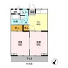 シティウィングA 2DKの間取り