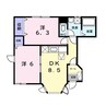 グランビアＡ 2DKの間取り