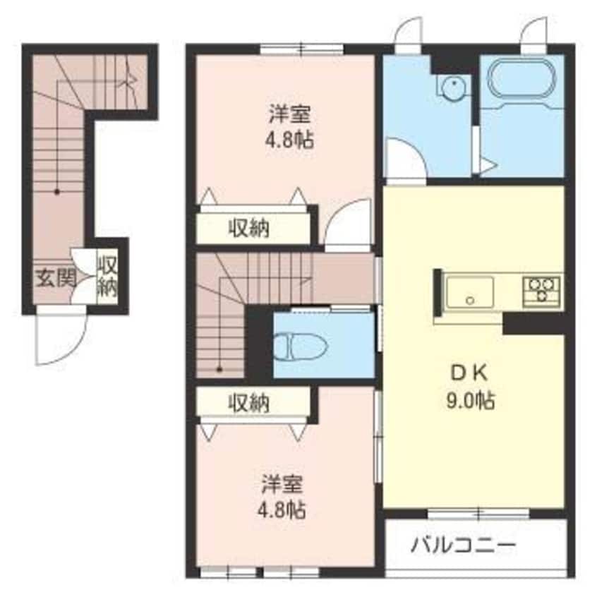 間取図 マシェリイーストB
